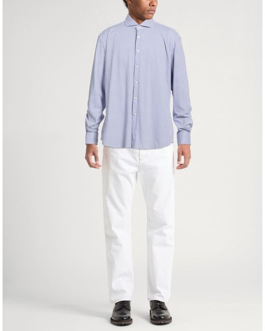 Xacus Blue Shirt Polyamide, Elastane for men