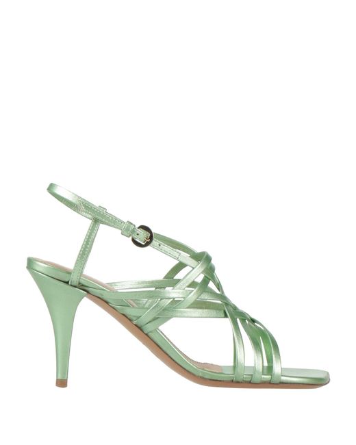 Dries Van Noten Green Sandals Leather
