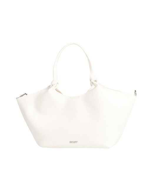 DKNY White Handbag Polyurethane