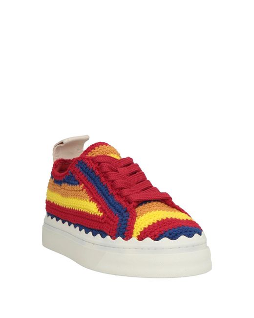 Chloé Red Trainers