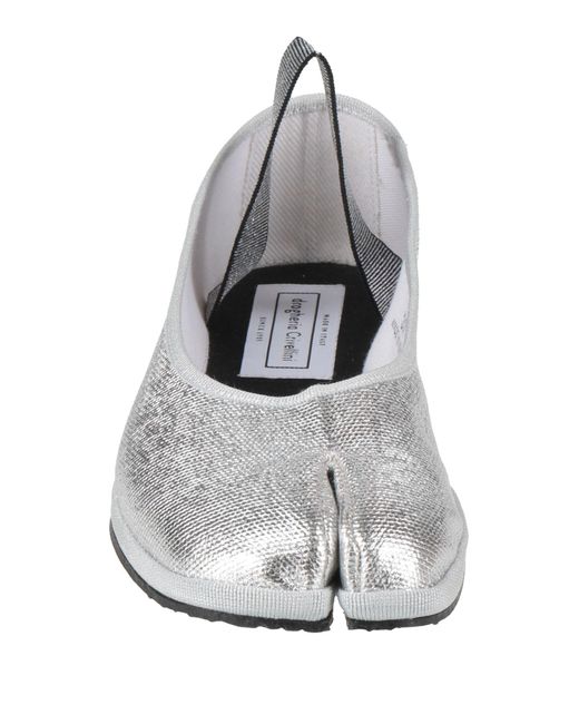 DROGHERIA CRIVELLINI White Ballet Flats Textile Fibers