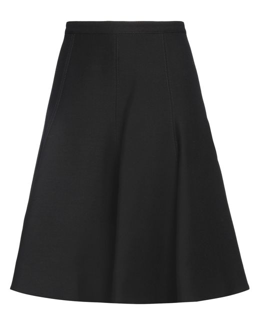 Valentino Garavani Black Midi Skirt