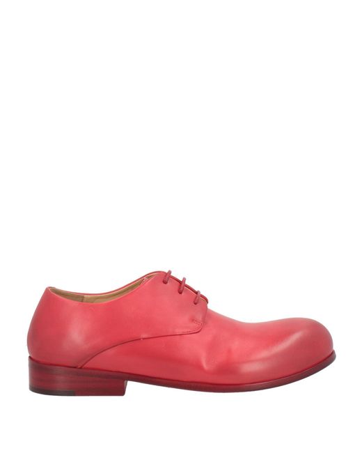 Marsèll Red Lace-Up Shoes Calfskin for men