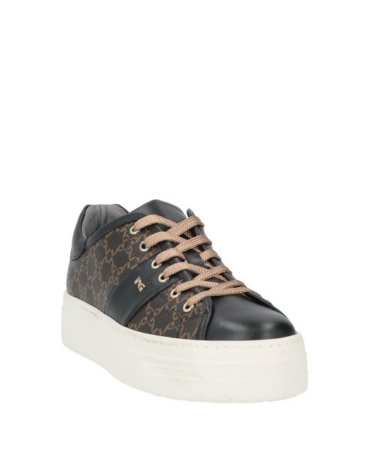 Nero Giardini Brown Sneakers Leather, Synthetic Fibers