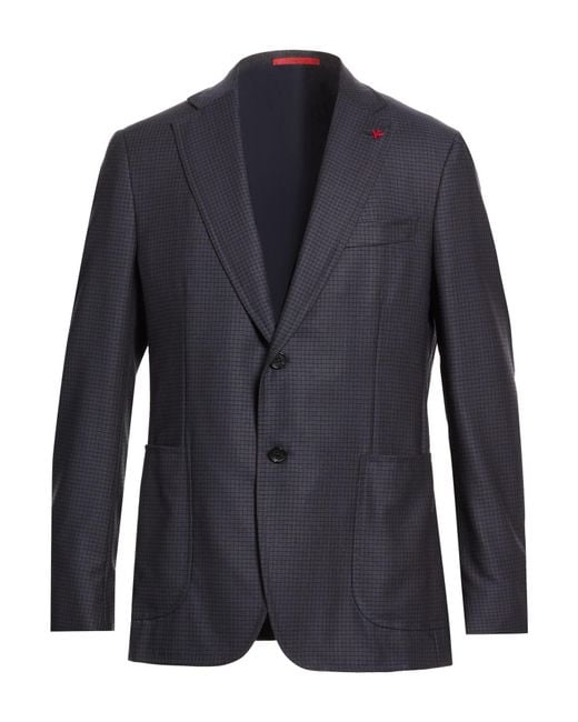 Isaia Blue Blazers for men
