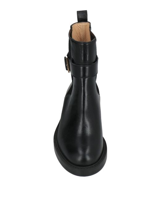 Charlotte Olympia Black Ankle Boots Calfskin, Textile Fibers