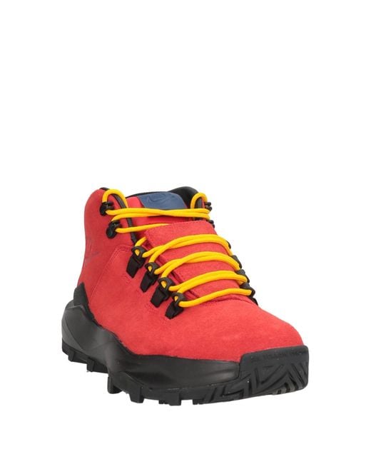 Nike Red Ankle Boots Leather for men
