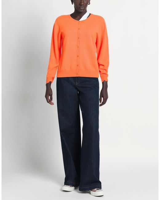 Estheme Cachemire Orange Cardigans