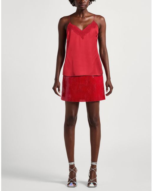 Liu Jo Red Top Viscose, Polyamide, Polyester, Cotton