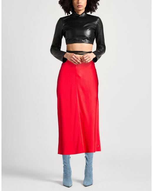 AMI Red Midi Skirts