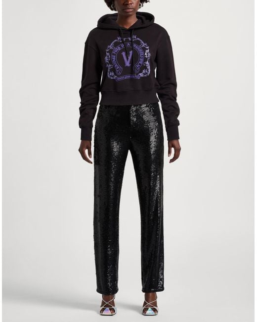 Versace Jeans Couture Blue Sweatshirt Cotton, Elastane