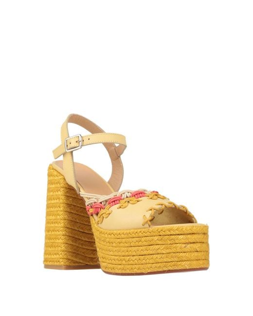 Castaner Metallic Sandals