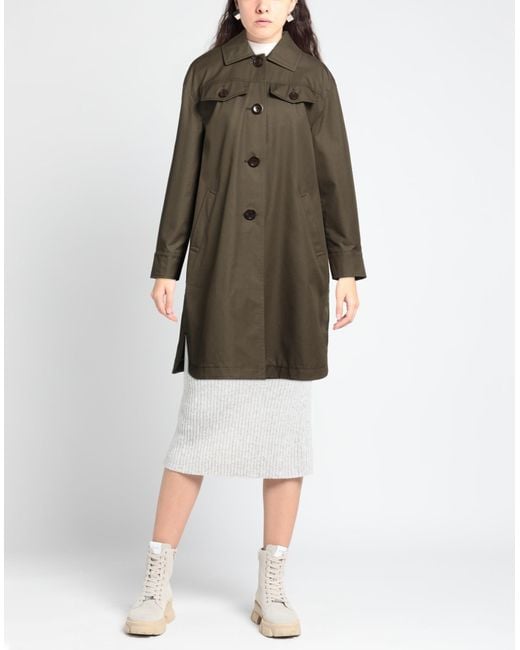 Herno Green Overcoat & Trench Coat