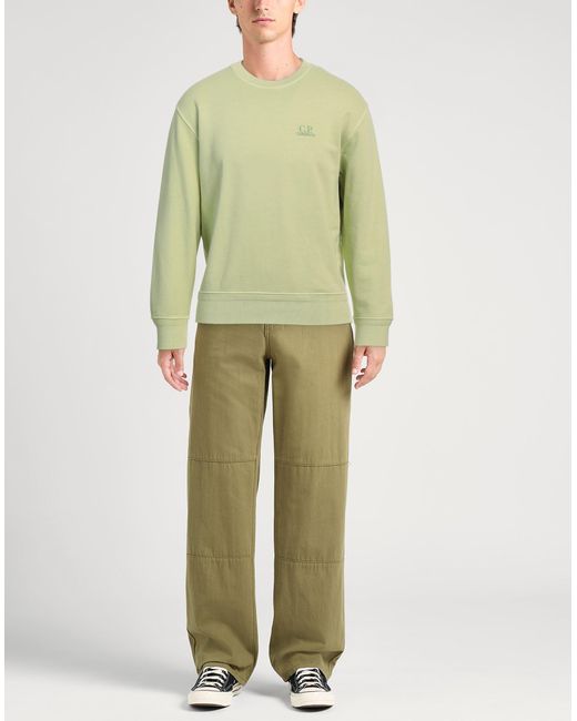 C P Company Green Sweatshirt Cotton for men