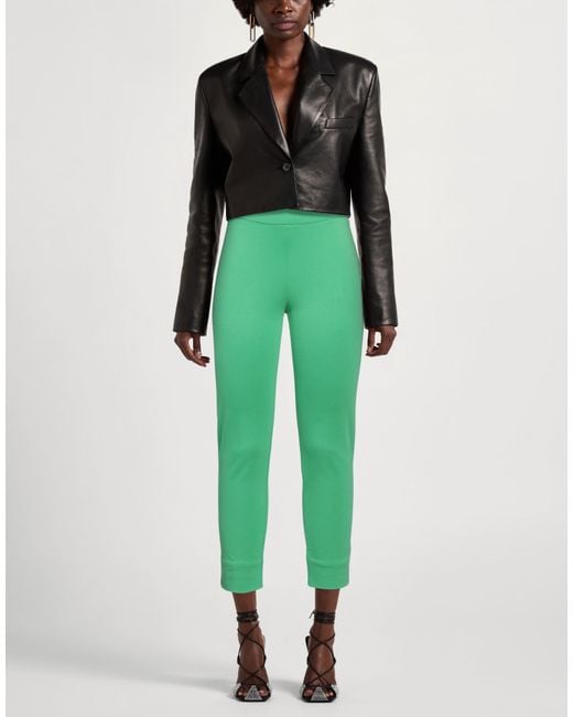 Diana Gallesi Green Pants Viscose, Polyamide, Elastane
