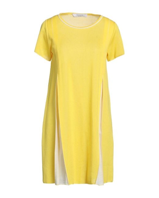 NEERA 20.52 Yellow Mini Dress