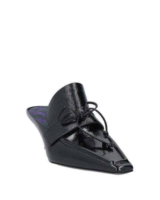 Burberry Black Mules & Clogs Leather