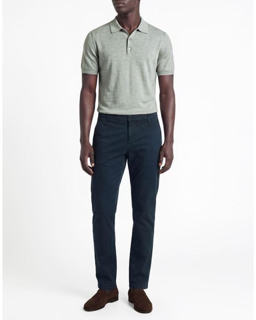 Dondup Blue Pants Cotton, Elastane for men