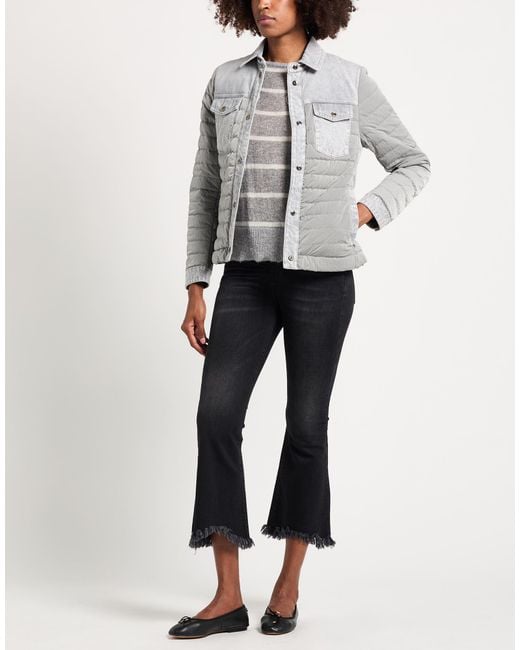 Moorer Gray Puffer Cotton, Polyurethane