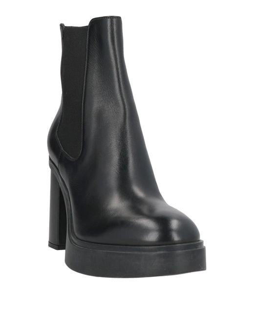 Santoni Black Ankle Boots