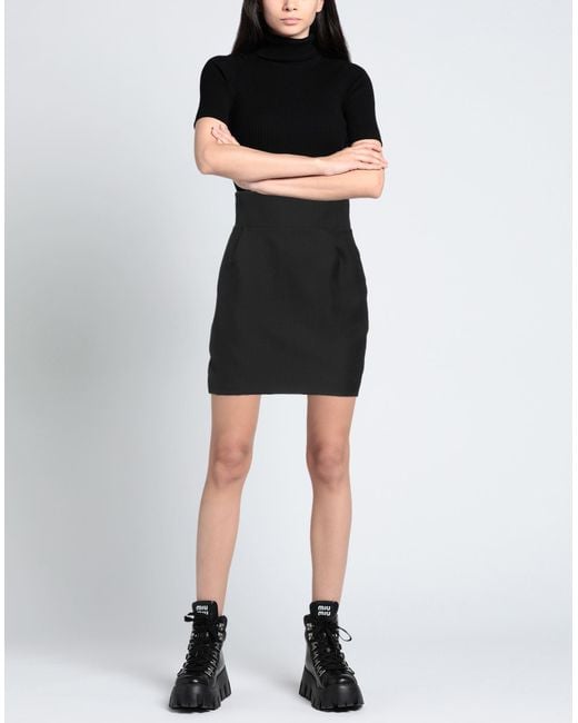 Alexandre Vauthier Black Minirock
