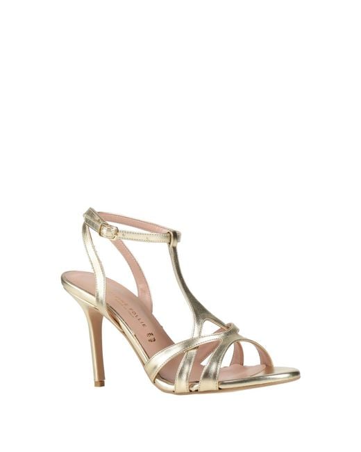 Divine Follie Metallic Sandals Synthetic Material