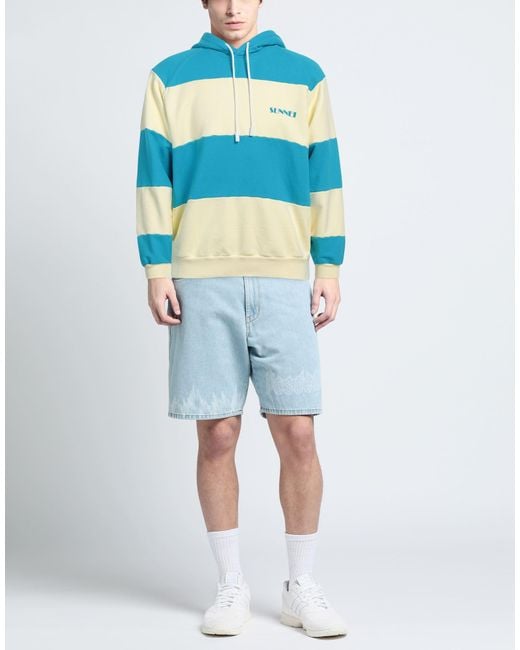 Sunnei Blue Sweatshirt Cotton, Elastane for men