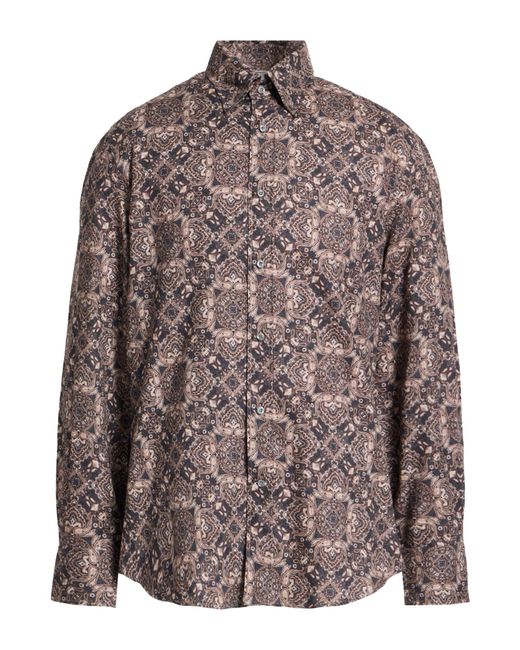 Brunello Cucinelli Brown Shirt for men
