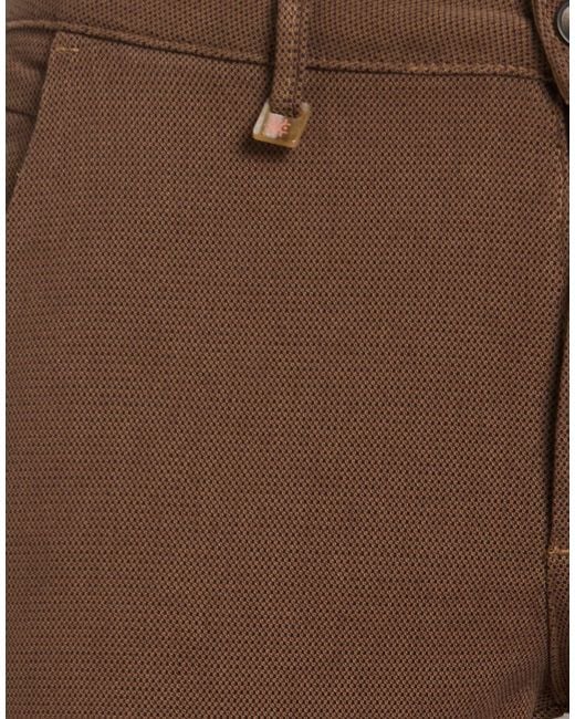 Squad² Brown Pants Cotton, Elastane for men