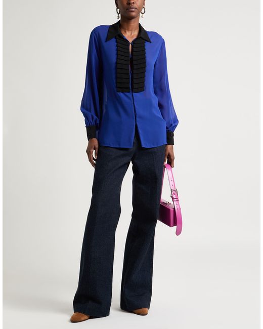 Gaelle Paris Blue Shirt Polyester