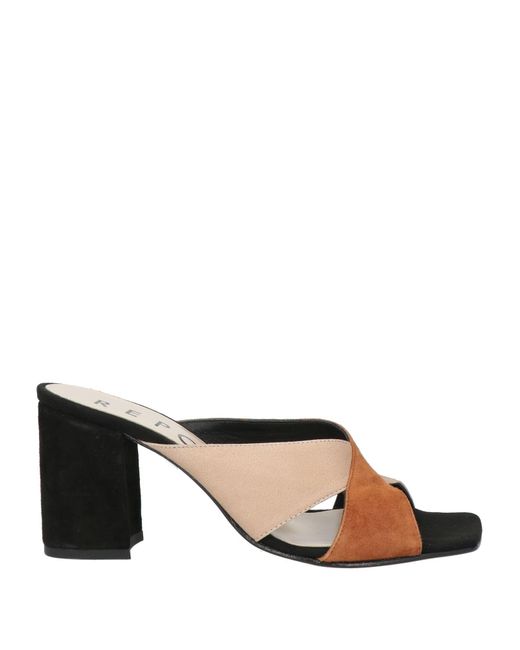 Repo Black Sandals Leather