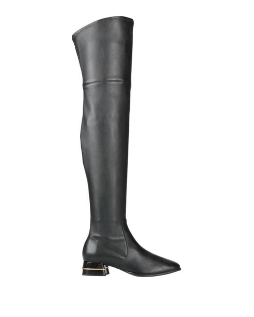 Tory Burch Black Boot Leather