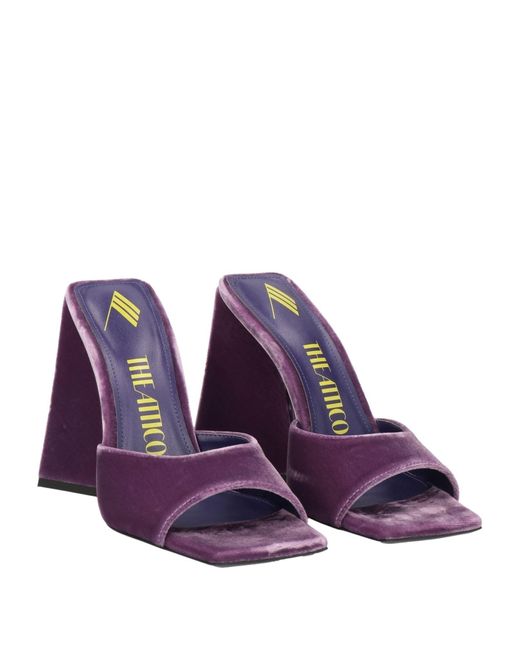 The Attico Purple Mauve Sandals Textile Fibers