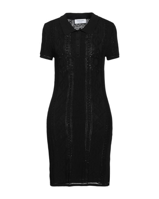MARINE SERRE Black Mini Dress