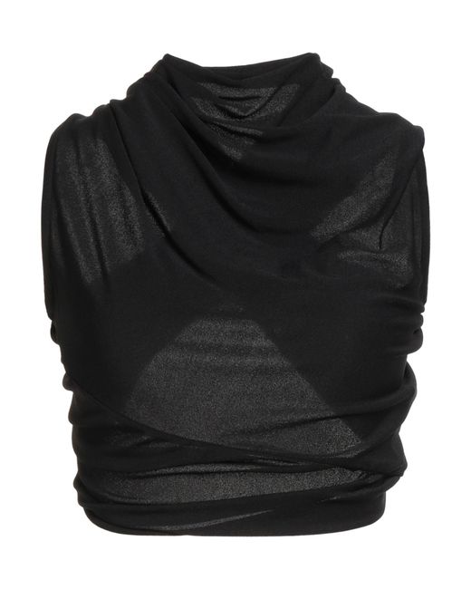 Rick Owens Black Top Viscose, Polyamide, Elastane