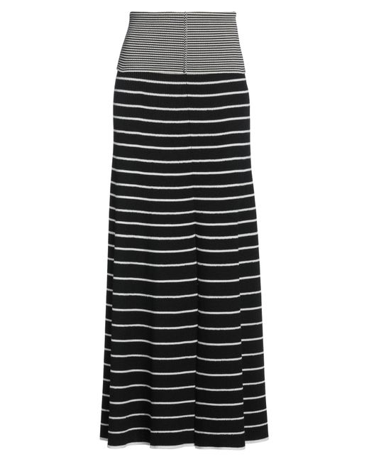 Giorgio Armani Black Maxi Skirt Virgin Wool, Polyamide, Elastane