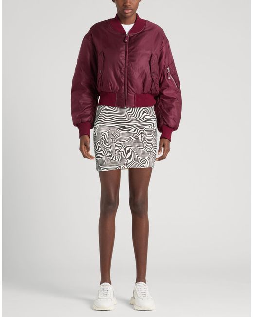 Vetements Gray Mini Skirt Polyamide, Elastane