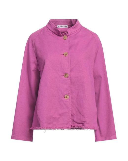 ROSSO35 Pink Jacket Cotton, Elastane