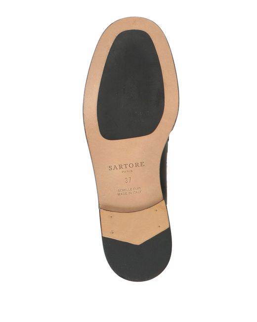 Sartore Black Loafers Leather