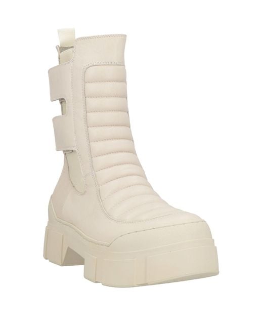 Vic Matié Natural Ankle Boots Leather
