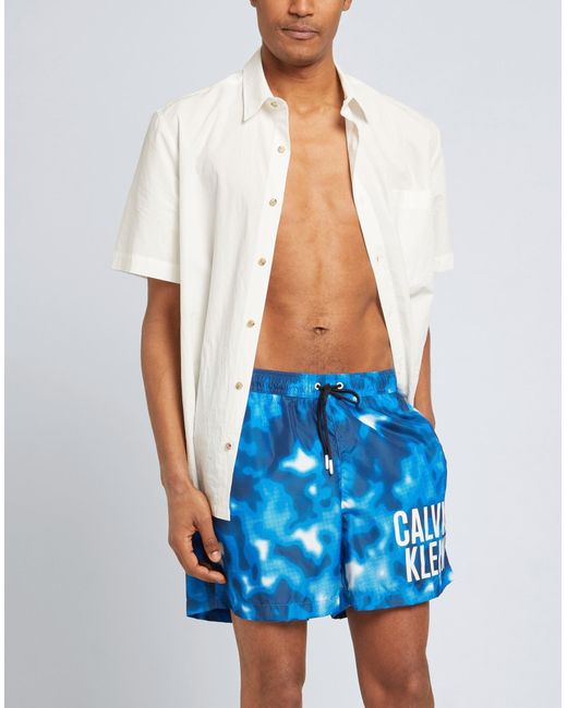 Calvin Klein Blue Swim Trunks for men