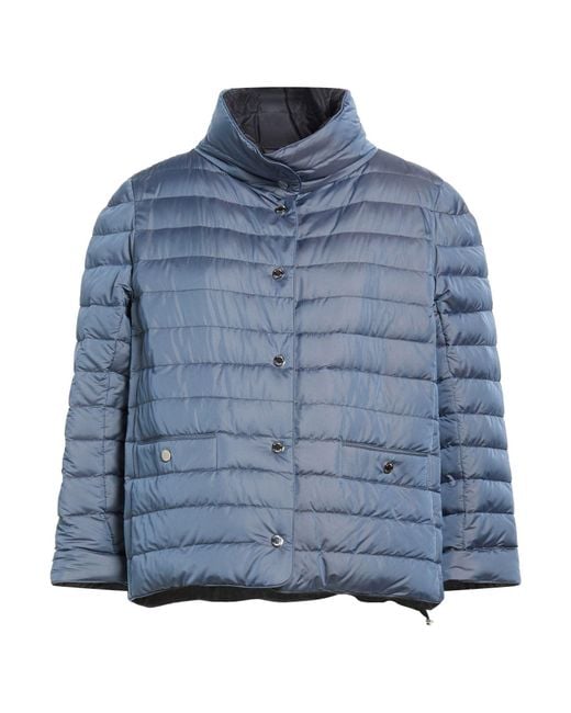 Moorer Blue Slate Puffer Polyester