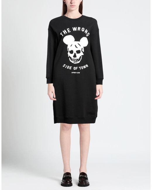 5preview Black Midi Dress