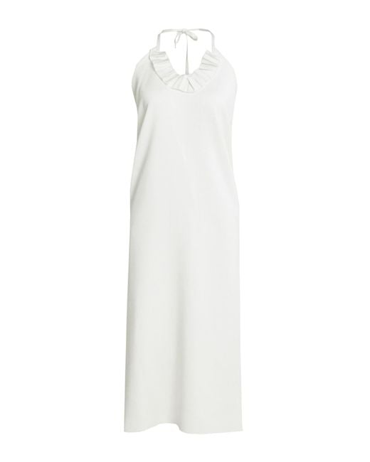 Liviana Conti White Midi Dress