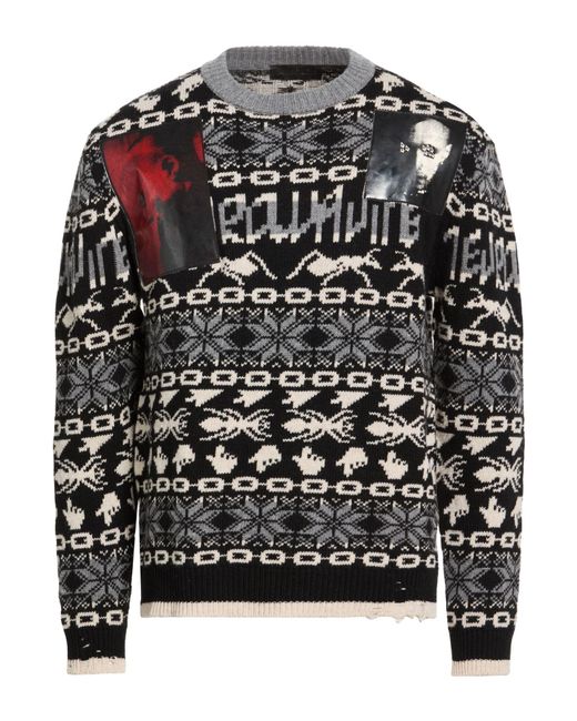 DIESEL Black Sweater Wool, Polyamide for men