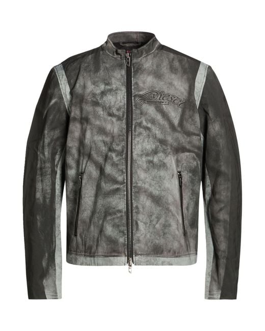 DIESEL Gray Jackets for men