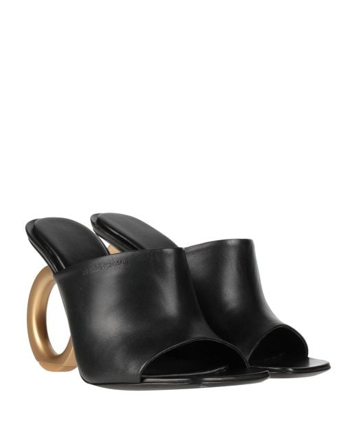 Ferragamo Black Sandale