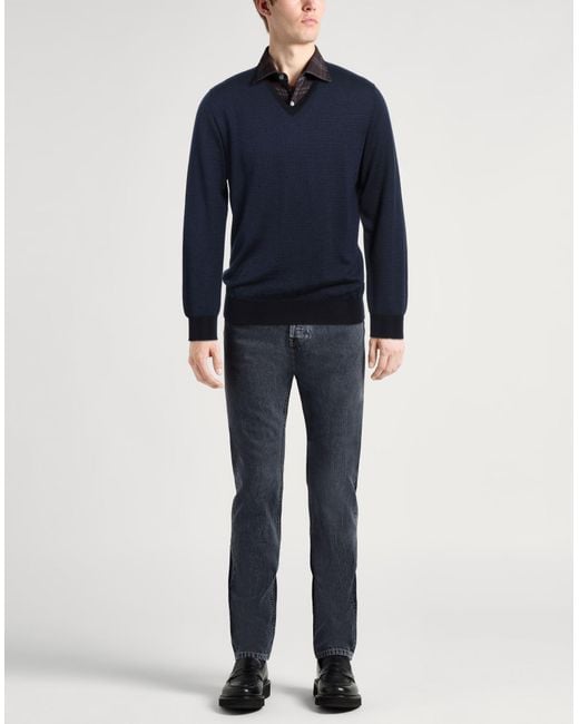 Pullover Canali pour homme en coloris Blue