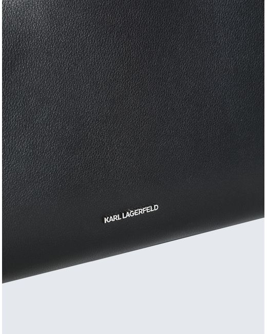 Bolso de asas largas Karl Lagerfeld de color Black