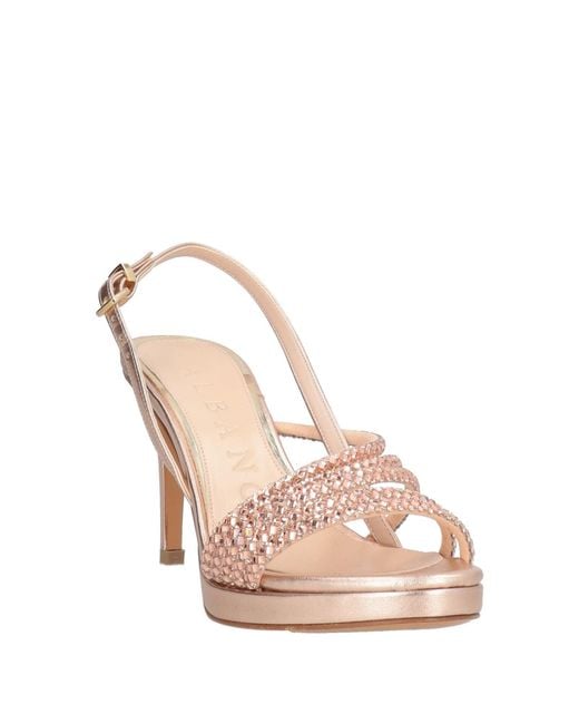 Albano Pink Sandals Textile Fibers